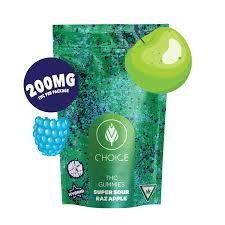 Choice chews Super Sour Raz Apple 100mg